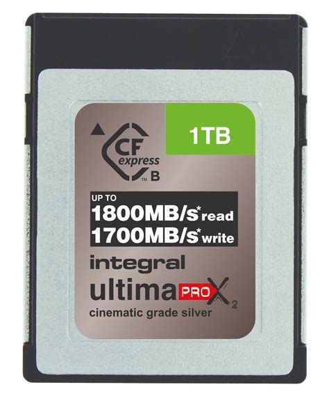 Tb Integral Ultimapro X Cfexpress Cinematic Silver Type B Memory Card