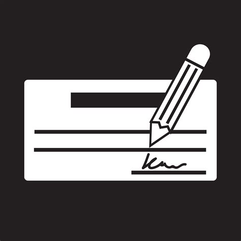 Cheque Icon Vector