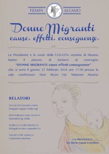 La C R I Al Convegno Donne Migranti Cause Effetti Conseguenze