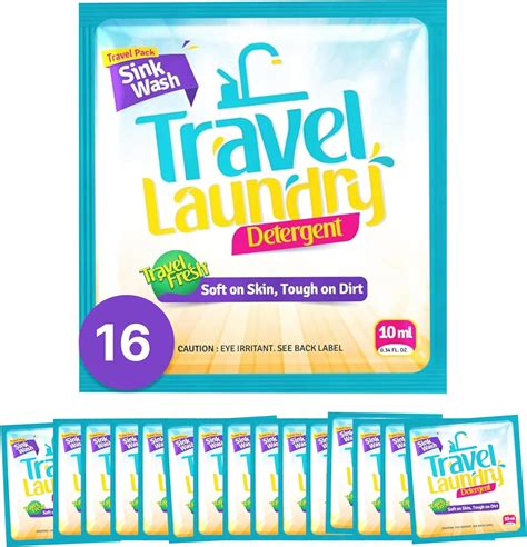 Skywin Travel Laundry Detergent 10 Ml 16 Pack Effective