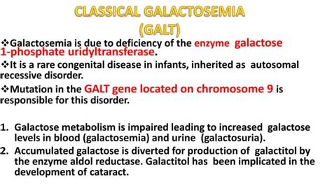 Galactosemia Ppt Ppt