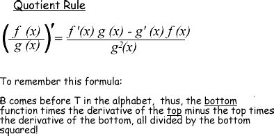 Ralph Butler A Few Standard Rules For Differentiation