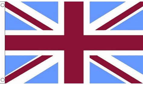 Union Jack Claret and Blue Flag (Medium) - MrFlag