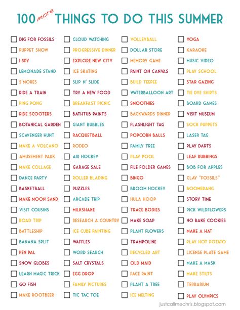 christina williams: 100 (More!) Things to Do This Summer