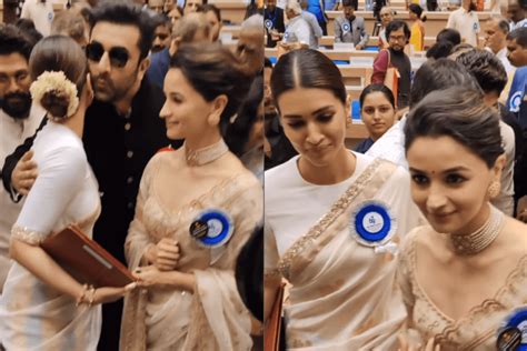 Alia Bhatt Trolled For Ignoring Kriti Sanon As Ranbir Kapoor Greeted