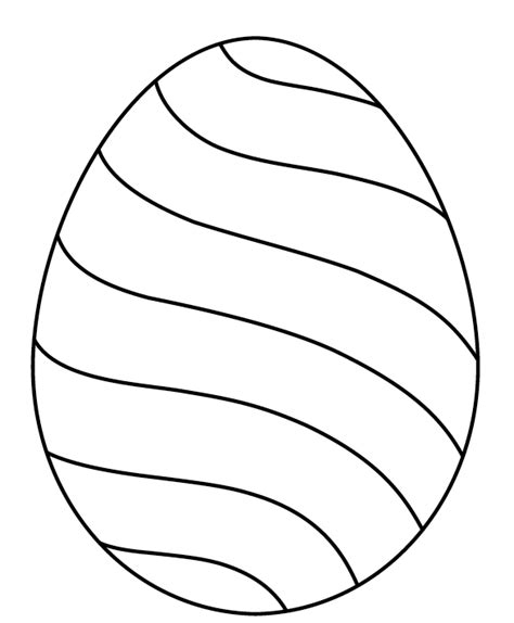 Moldes de ovos da Páscoa para Colorir e Imprimir Branco e