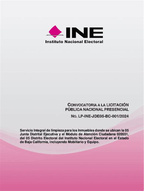 Completable En L Nea Pblica Nacional Presencial No Lp Ine Jle Bc