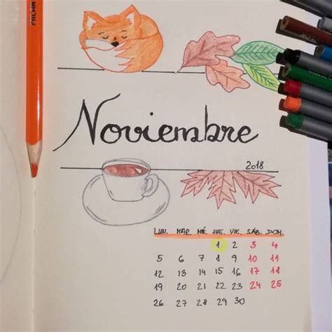 Portadas De Noviembre Dise Os Creativos Ideas Bonitas Dibujos