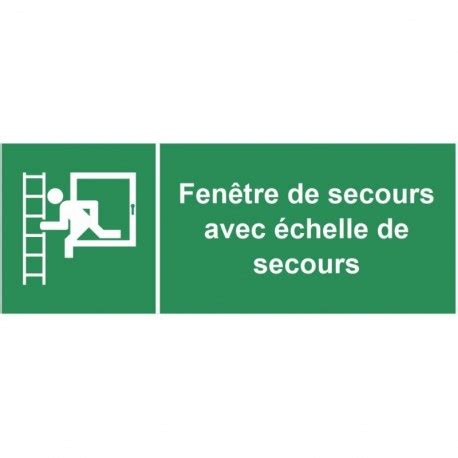 Panneau Fenetre De Secours Avec Echelle De Secours Sticker A Moi