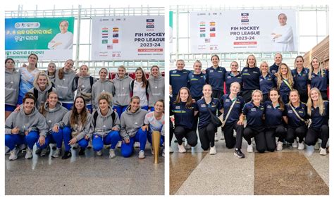 Australia Netherlands Womens Hockey Teams Touch Down In Bhubaneswar