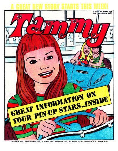 Tammy 9 December 1972 Comic Book Cover Comic Books Book Cover