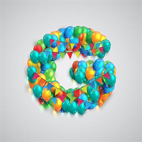 Colorful font made by ballons, vector 320280 Vector Art at Vecteezy