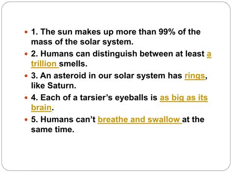 30 interesting facts about science | PPT