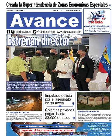 Diario Avance 21 Julio 2022 Diario Avance