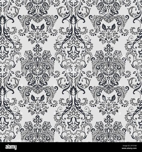 Vector Baroque Floral Pattern Classic Floral Ornament Vintage