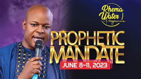 Rhema Water Program June Edition Prophetic Mandate Day