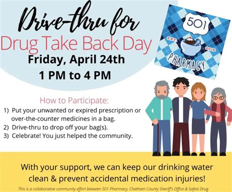 501 Pharmacy Holds Drug Take Back Day On April 24 2020 501 Pharmacy