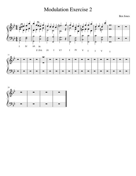 Modulation Exercise 2 - piano tutorial