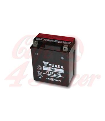 YUASA Battery YTX 7L BS Maintenance Free AGM Incl Acid Pack