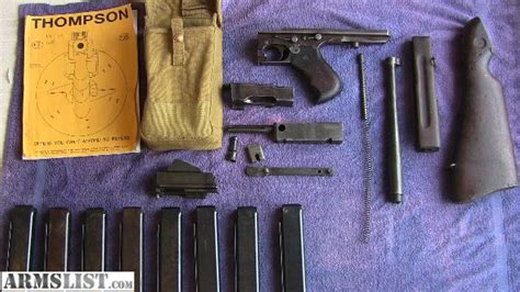 ARMSLIST - For Sale: M1A1 THOMPSON PARTS KIT W/ ACCESSORIES ''LOOK''