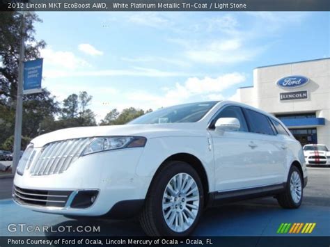 White Platinum Metallic Tri Coat 2012 Lincoln Mkt Ecoboost Awd