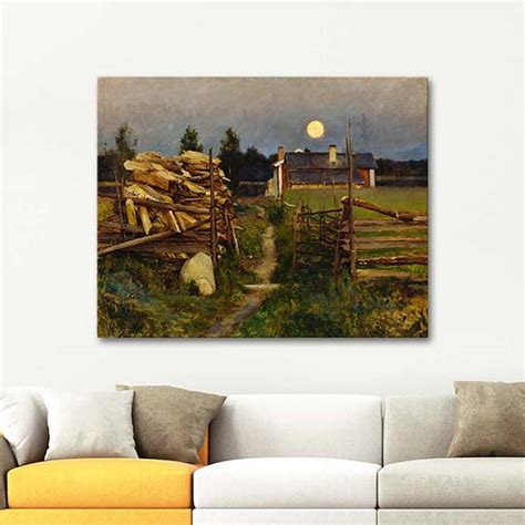 Eero Järnefelt Summer Night Moon Art Print CANVASTAR