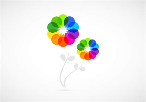 Bright Colored Abstract Flowers Psd Free Photoshop Brushes At Brusheezy