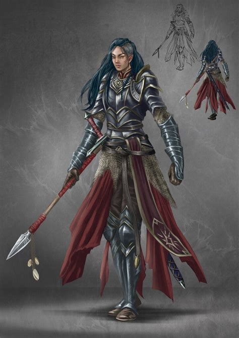 Artstation Half Elf Paladin Theresa K Nigseder Haller Paladin