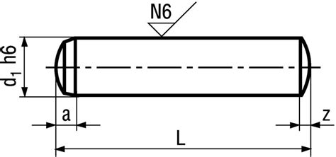 Goupilles cylindriques tolérance h6 trempées rectifiées BRW CH