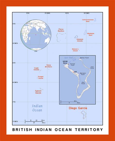 South Indian Ocean Map