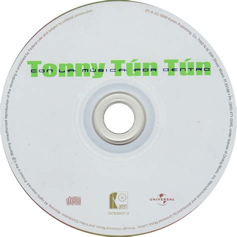 Car Tula Cd De Tonny Tun Tun Con La Musica Por Dentro Portada