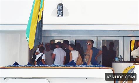 Claudia Schiffer Sexy Showing Off Her Toned Bikini Body In Portofino AZNude