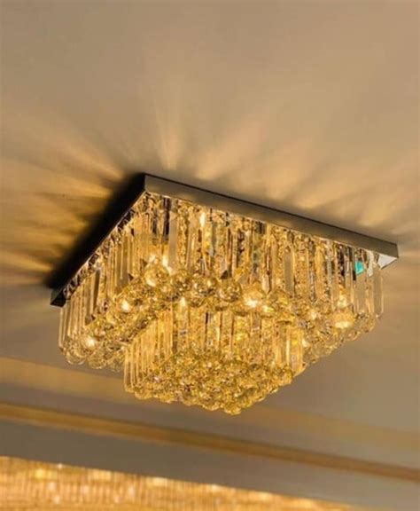 Lustre Plafon De Cristal Para Quarto Closet Sala De Estar Elo