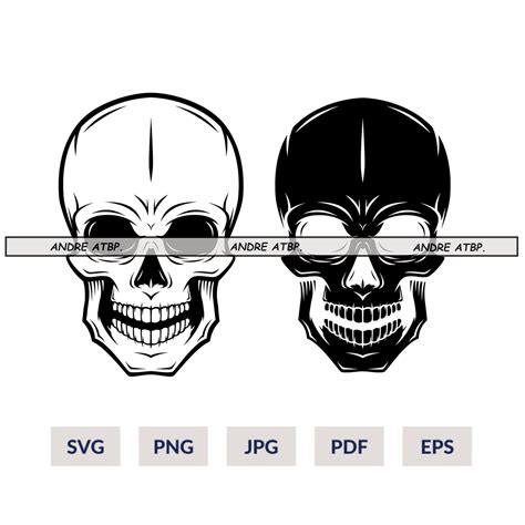 Skull Svg Skull Head Svg Skeleton Svg Skull Clipart Etsy