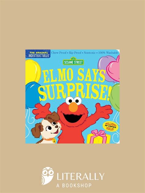 Indestructibles Sesame Street Elmo Says Surprise Sesame Street Literally A Bookshop