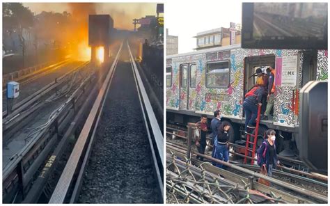 Videos Muestran Momento Del Flamazo Y Desalojo De Un Tren En La Línea 2