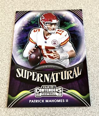 2021 Panini Contenders Supernatural SN PMA Patrick Mahomes II Chiefs