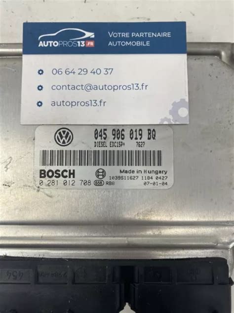 Edc P Ecu Calculateur De Moteur A Decoder Vw Audi Seat Bq