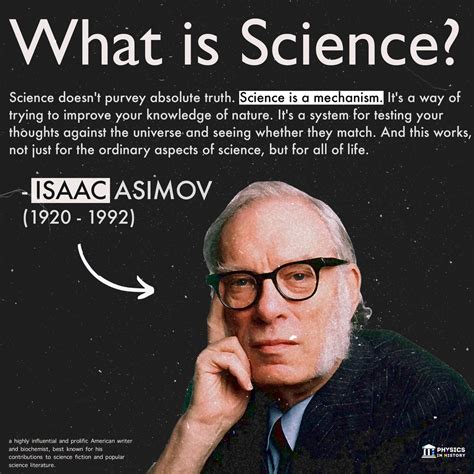 Physics In History On Twitter What Is Science By Isaac Asimov