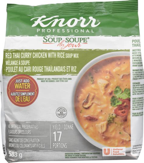 Soup Du Jour Red Thai Curry Chicken With Rice Soup Mix