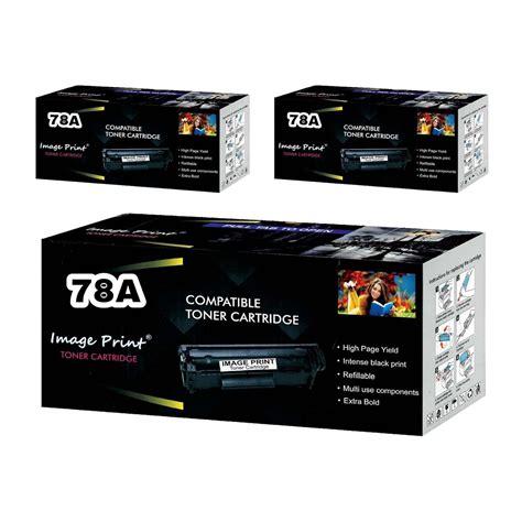 Image Print 78A CE278A Black Toner Cartridge Compatible With HP