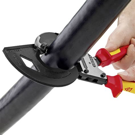 Coupe câble à cliquet Knipex 95 36 320 Adapté pour technique d