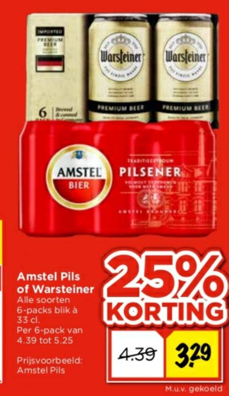 Warsteiner Blikje Bier Folder Aanbieding Bij Vomar Details