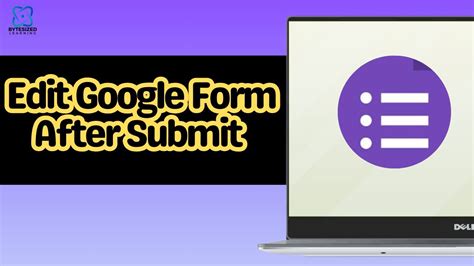 edit google form  submit youtube
