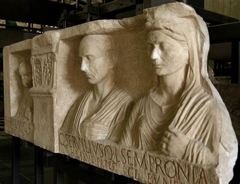 Tombstone Of The Servilii Rome Vatican Museums Gregorian Profane Museum