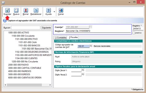 Catalogo De Cuentas Con Codigo Agrupador Sat Catalog Library