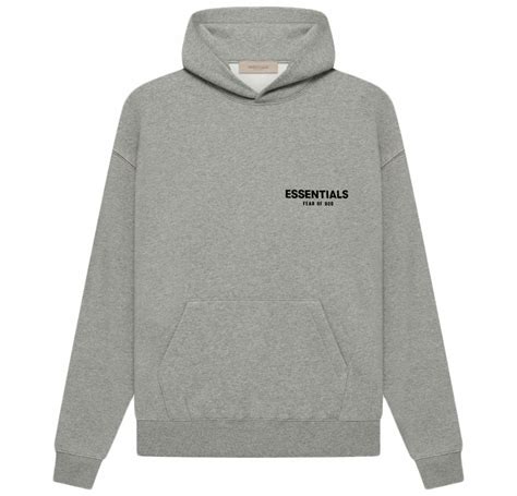 Fear Of God Essentials Hoodie Ss22 Dark Oatmeal Novelship