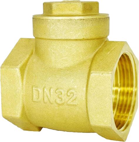 Mywero 1 1 4 Swing Brass Check Valve Dn32 1 1 4 Female Thread Horizontal One Way