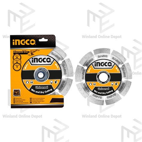 Ingco By Winland Wet Dry Diamond Disc For Angle Grinder For Bricks