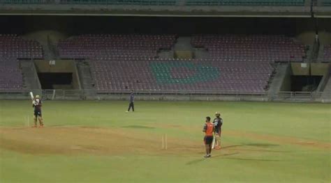 Watch: Dinesh Karthik floored by Andre Russell shot in KKR practice ...